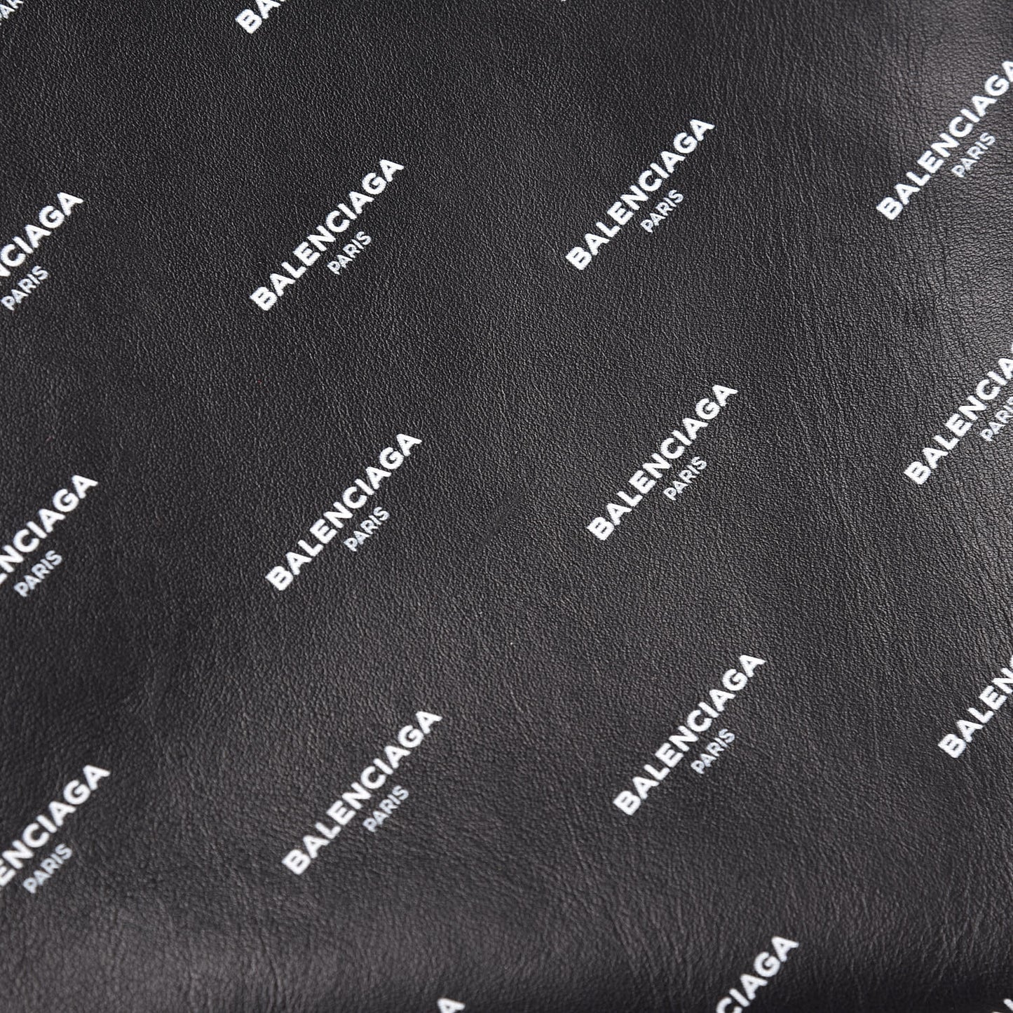 Calfskin Allover Logo Documents Case Black