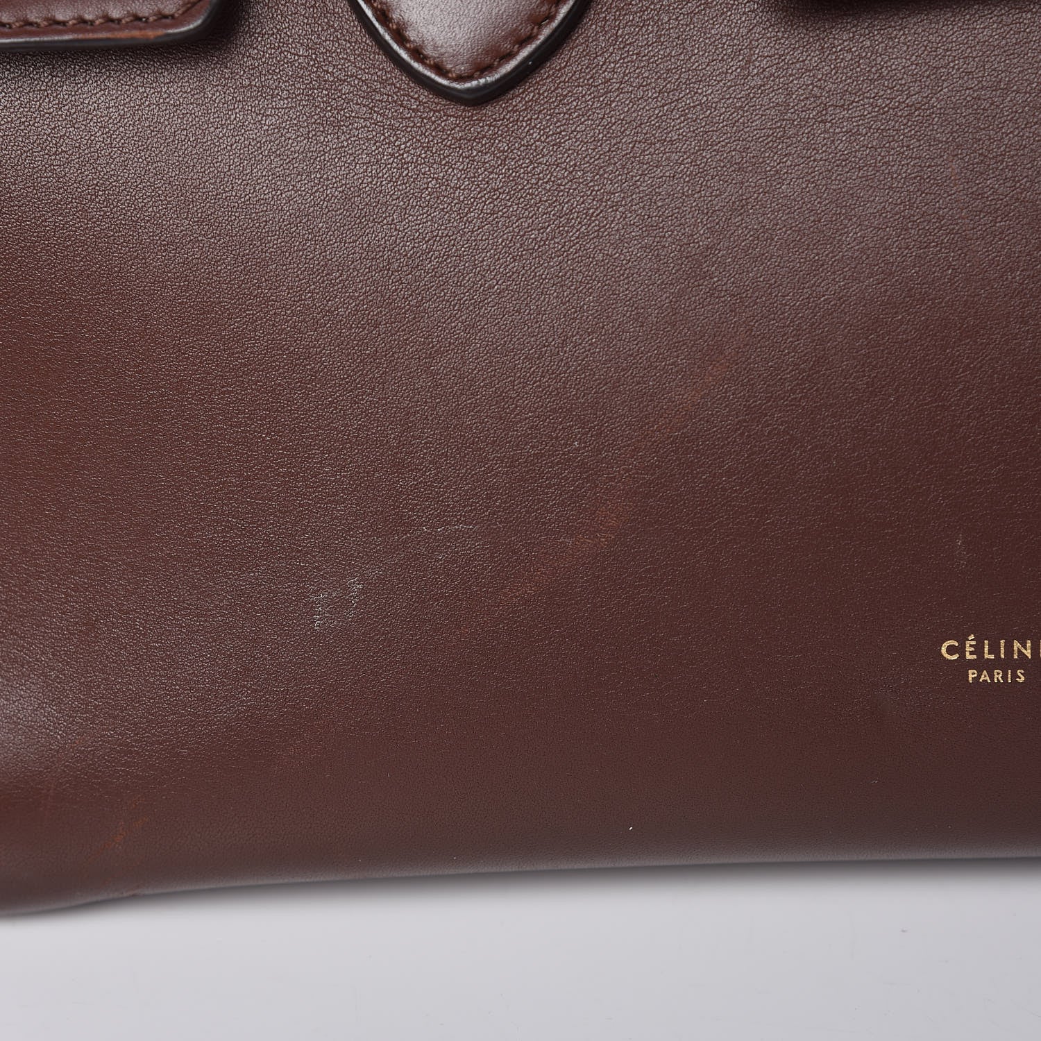 Celine Natural Calfskin Medium Tie Knot Tote Acajou 17 of 18