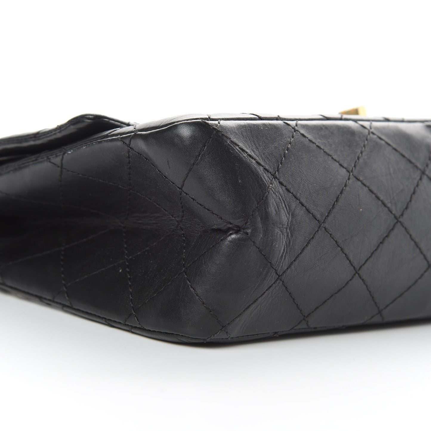 Aged Calfskin Quilted 2.55 Reissue 226 Flap Black