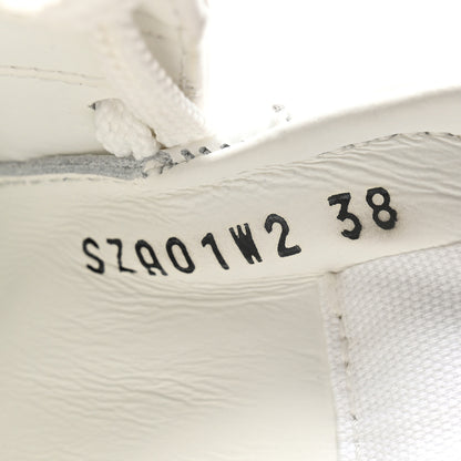 Valentino Garavani Calfskin Rockstud Untitled Open Sneakers 38 White 9 of 11