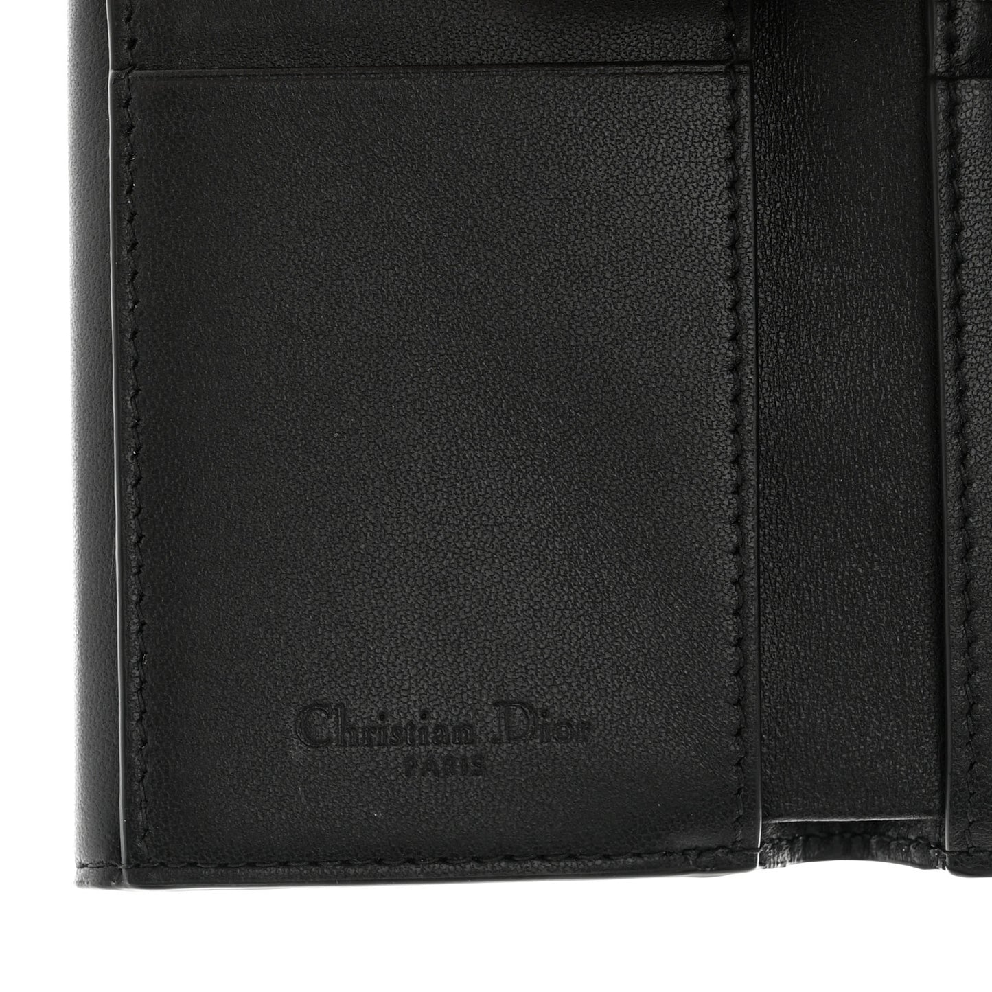 Lambskin Cannage Lady Dior Lotus Wallet Black