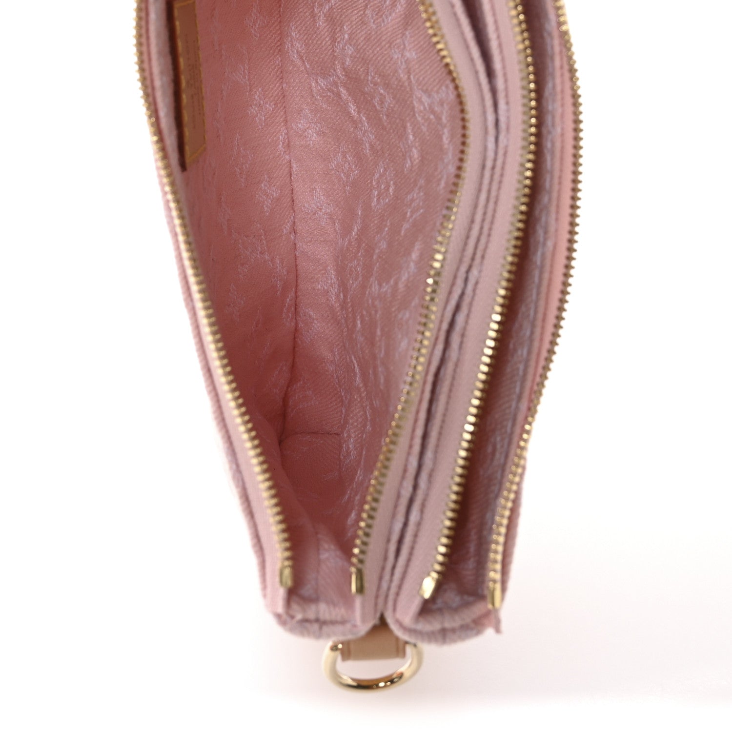 Louis Vuitton Monogram Denim Liv Pochette Washed Pink 5 of 10