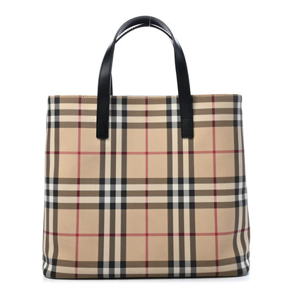 Burberry House Check Small Tote Black 1 of 8