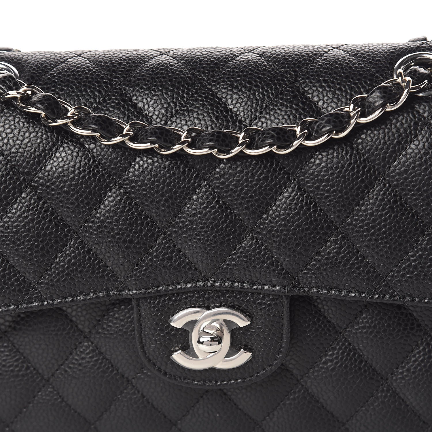 Chanel Caviar Quilted Small Double Flap Black 10 of 11