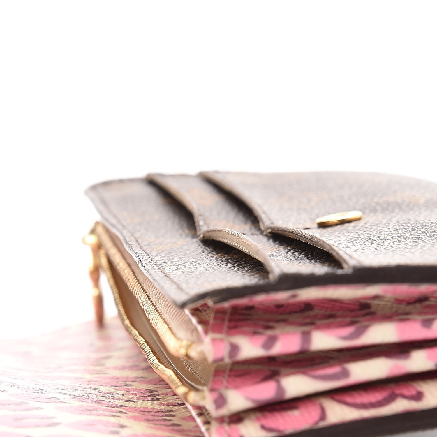Louis Vuitton Monogram Leopard Sarah Wallet Blanc Corail 11 of 11