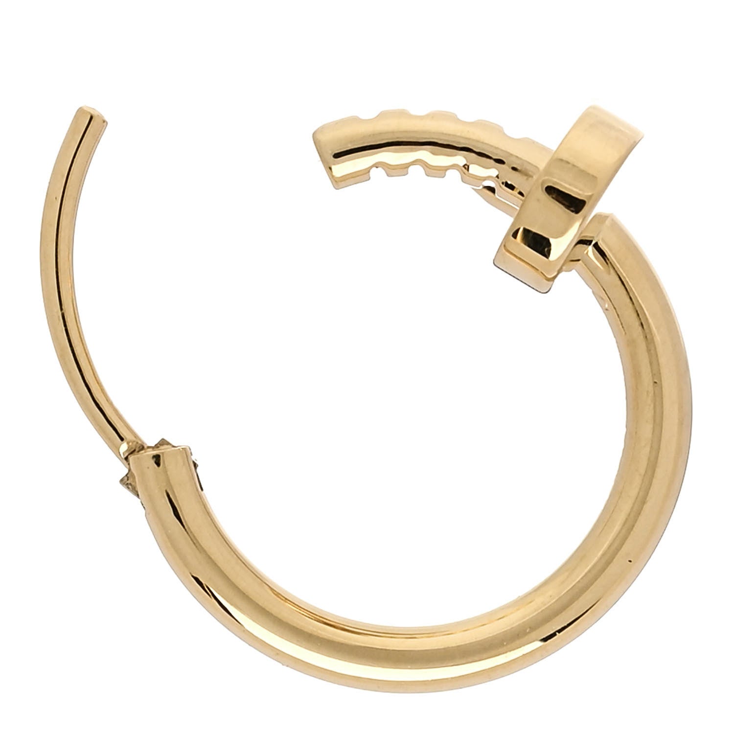 Cartier 18K Yellow Gold Juste Un Clou Single Hoop Earring 4 of 5