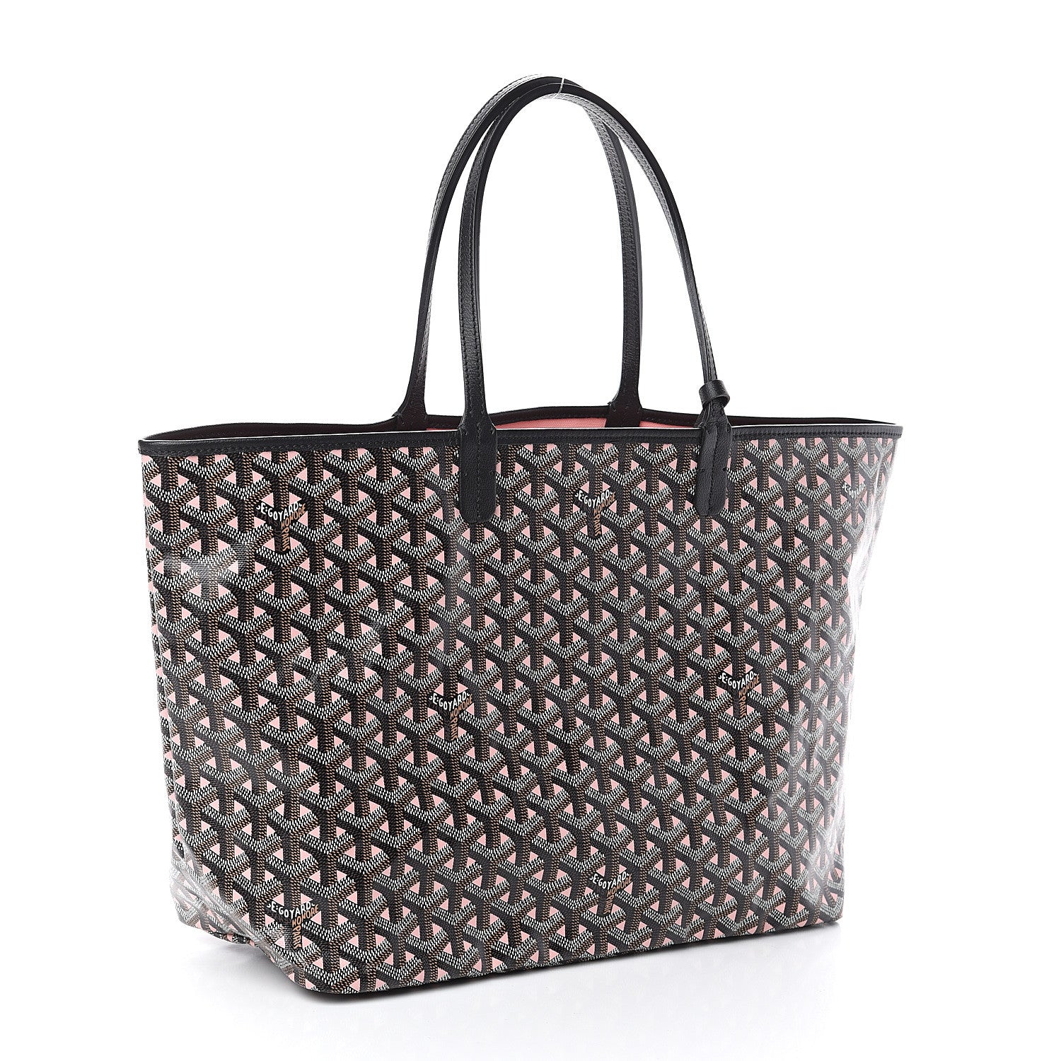 Goyard Goyardine Saint Louis Claire Voie PM Black Pink 2 of 7