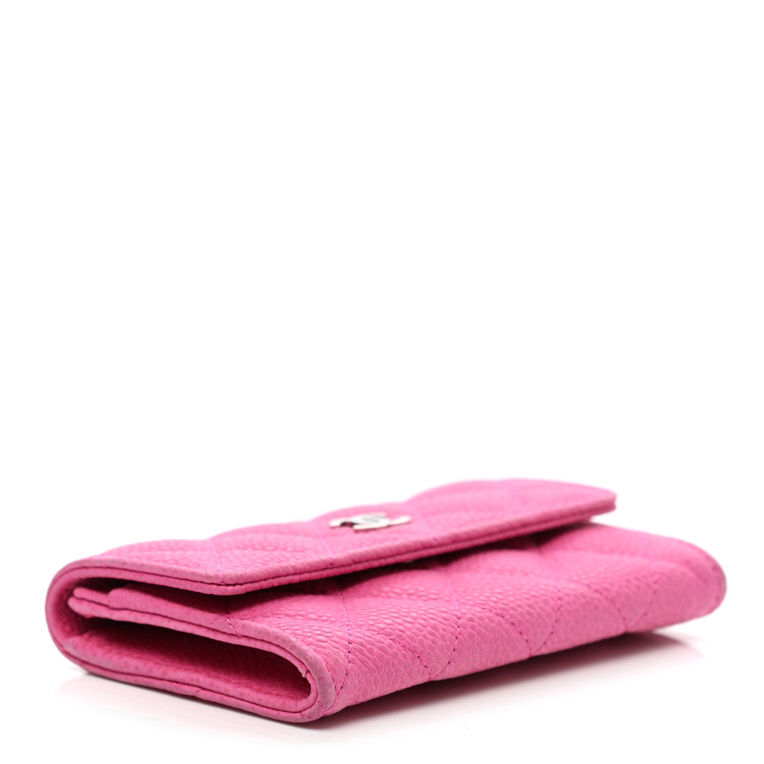Chanel Iridescent Caviar Quilted Flap Card Holder Pink 4 of 11