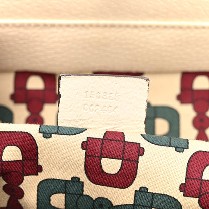 Gucci Monogram Web Large Treasure Boston Tote Beige 6 of 16