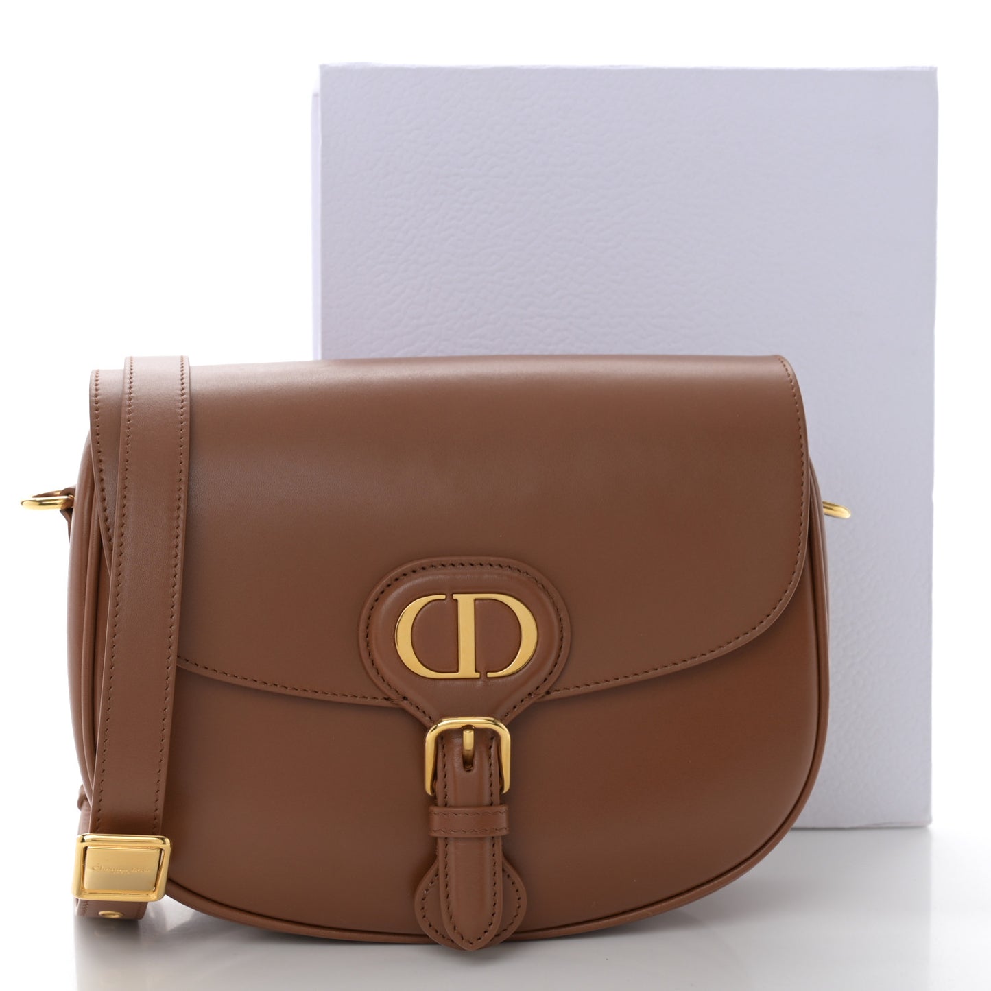 Box Calfskin Medium Bobby Flap Camel