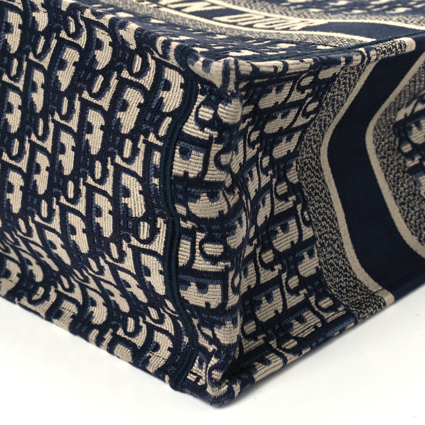 Oblique Medium Book Tote Blue Multicolor