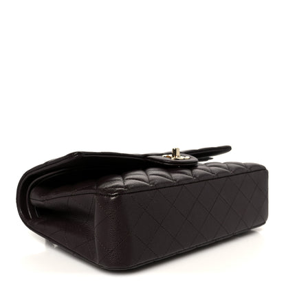 Chanel Caviar Quilted Medium Double Flap Dark Purple 4 of 11