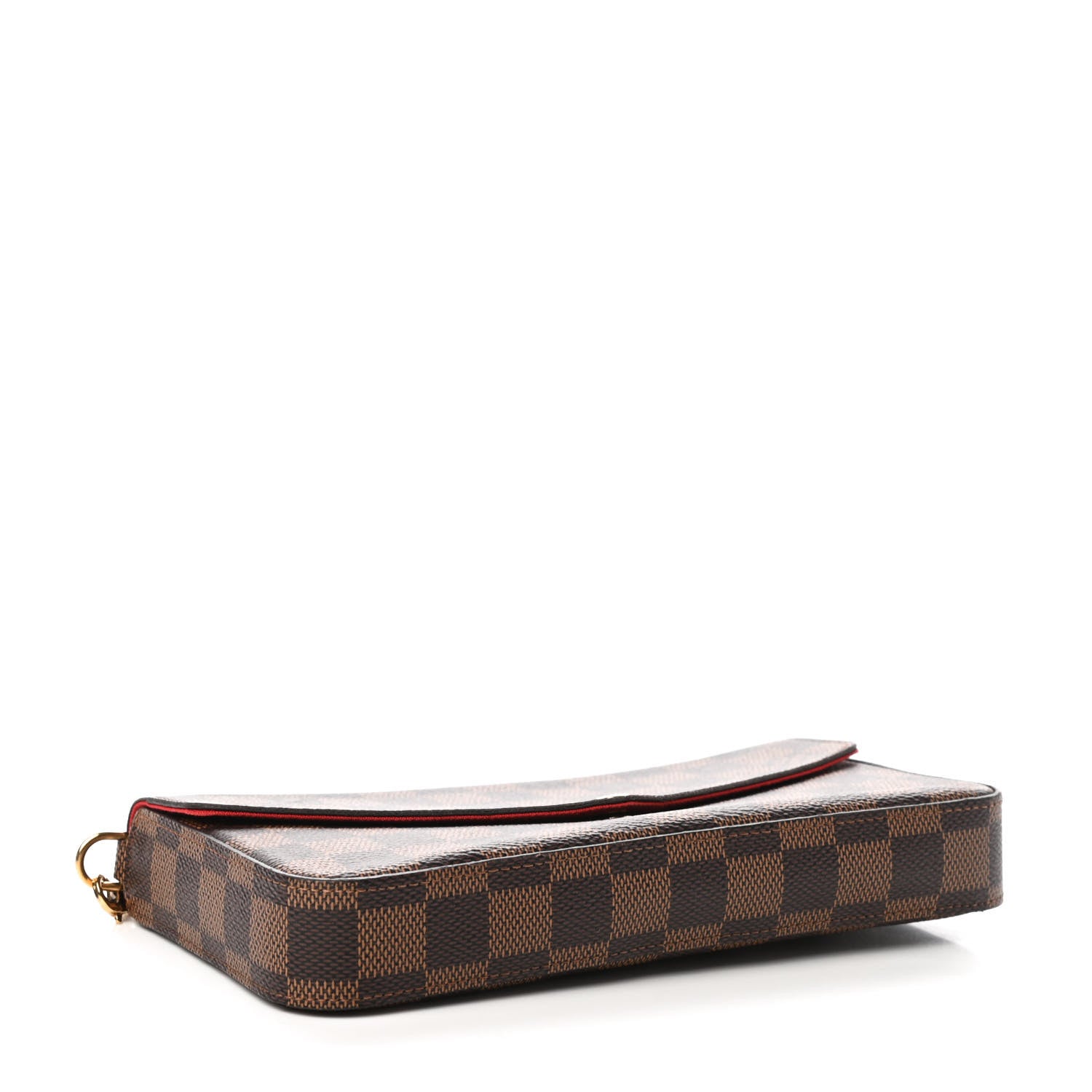 Louis Vuitton Damier Ebene Pochette Felicie Chain Wallet 3 of 4