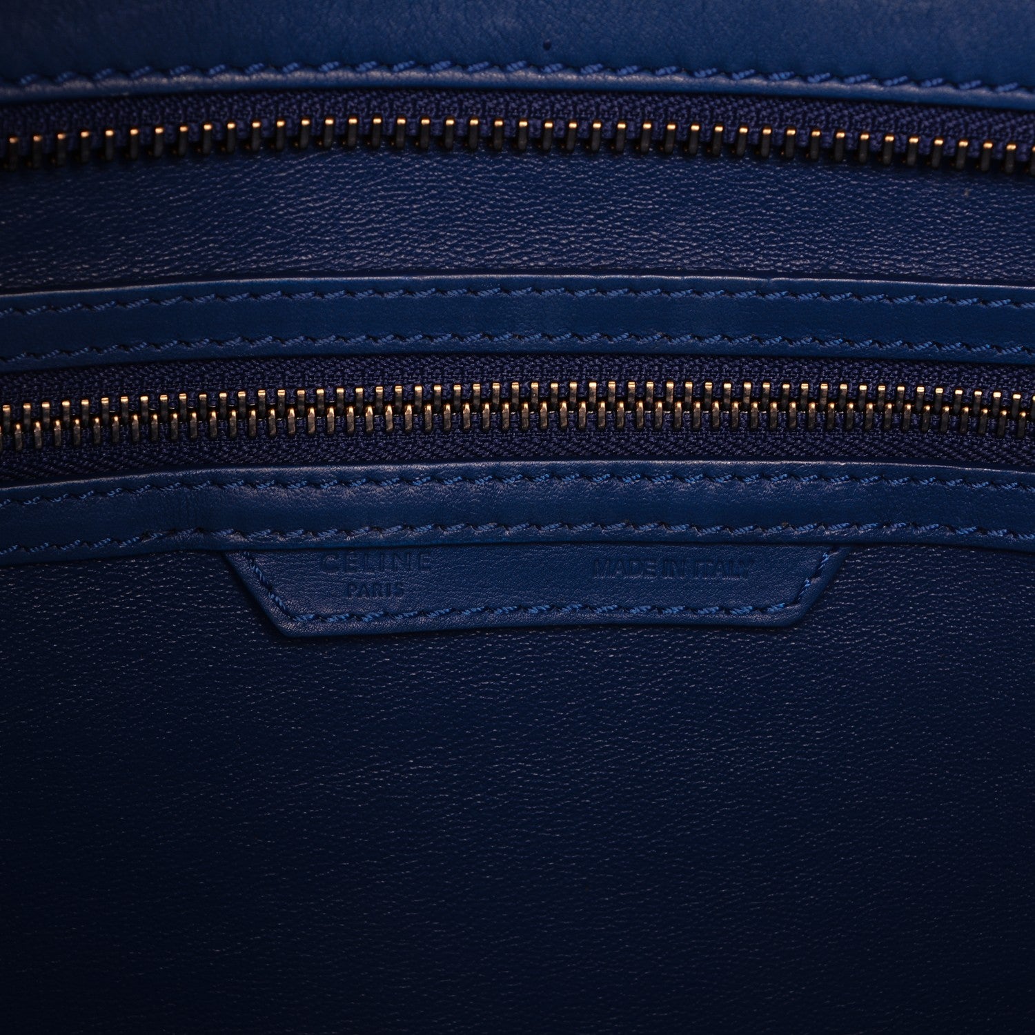 Celine Smooth Calfskin Mini Luggage Royal Blue 6 of 6