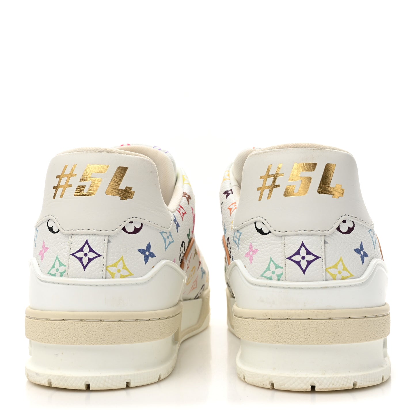 LV X TM Calfskin Monogram Multicolor Womens LV Trainer Sneakers 39 White