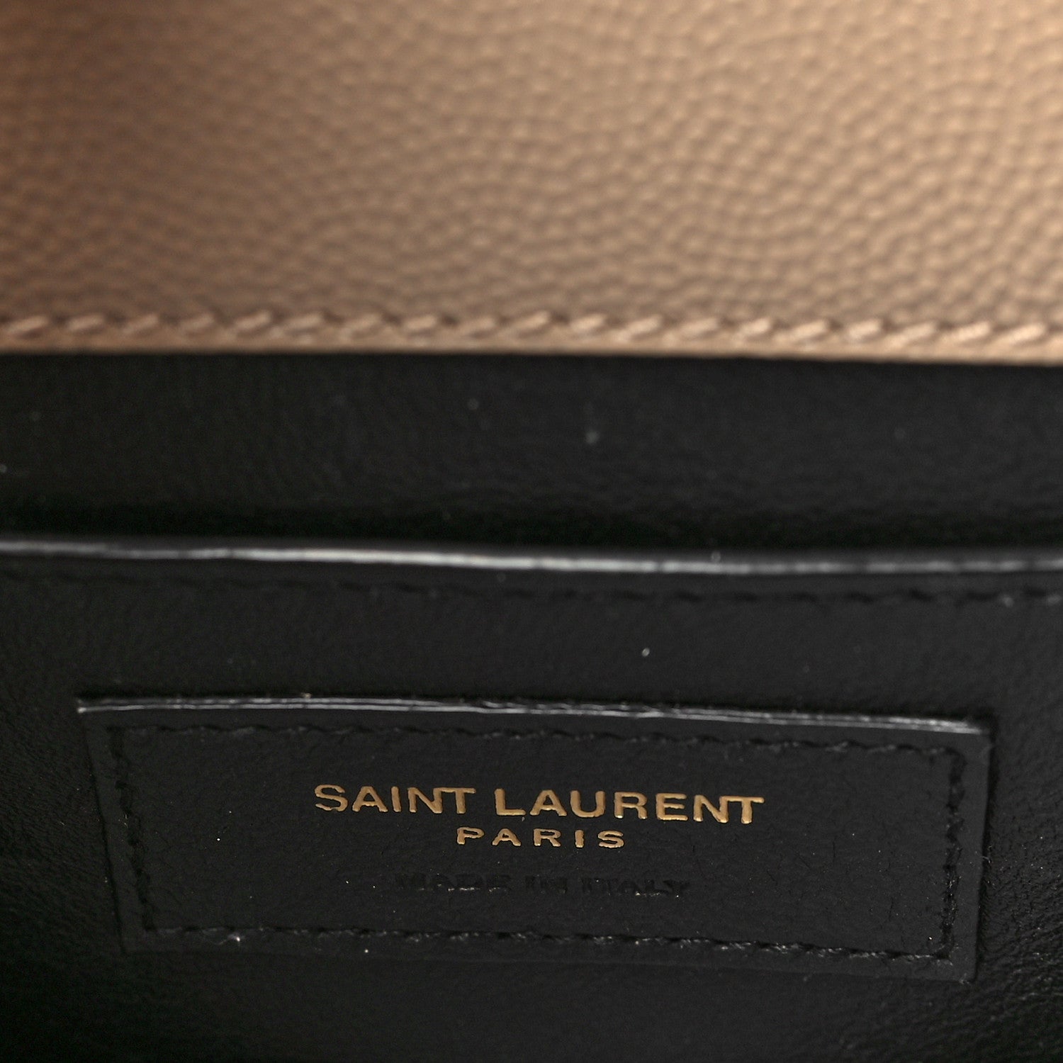 Saint Laurent Grain de Poudre Mini Classic Monogram Cassandra Top Handle Beige 6 of 9
