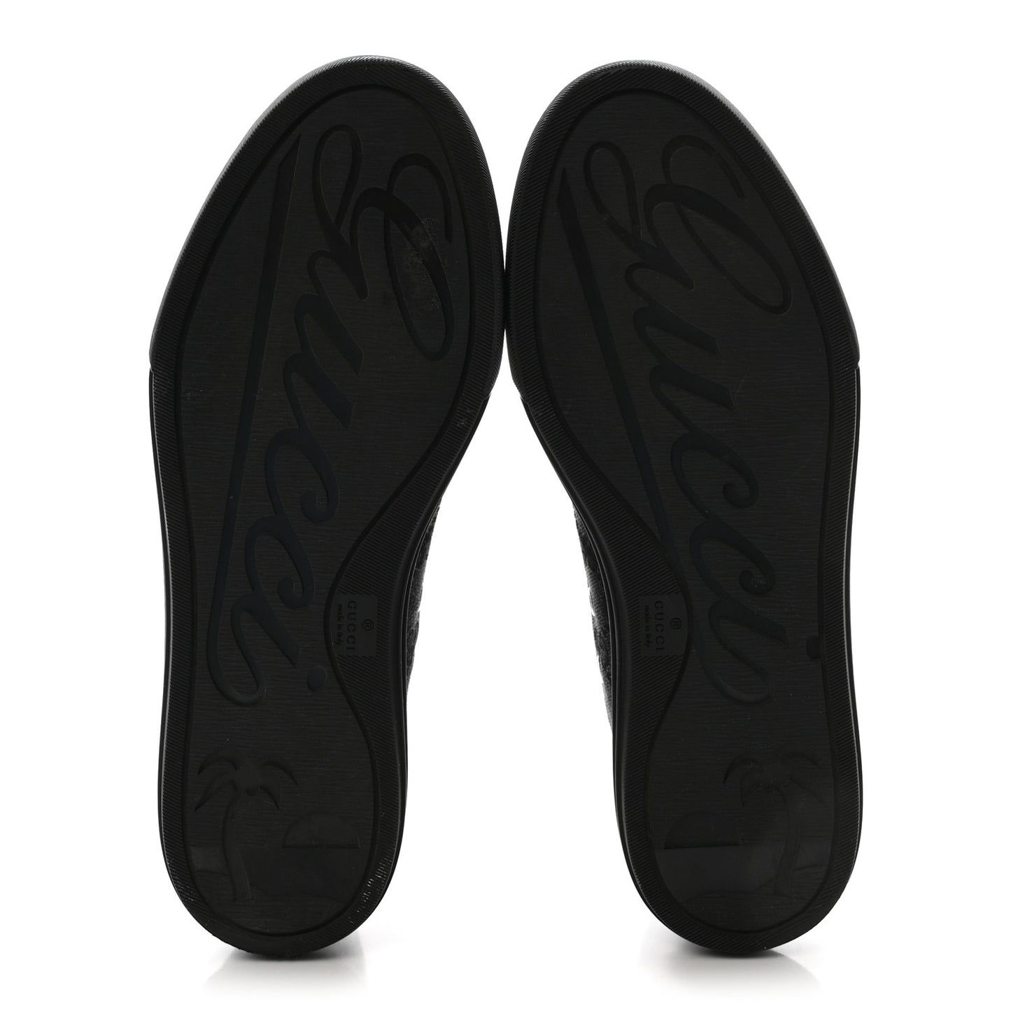 Monogram High Top Sneakers 38 Black