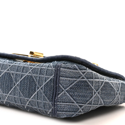 Christian Dior Denim Cannage Small Caro Bag Blue 9 of 9