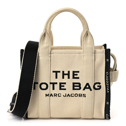 Marc Jacobs Jacquard Small The Traveler Tote Bag Warm Sand 1 of 9