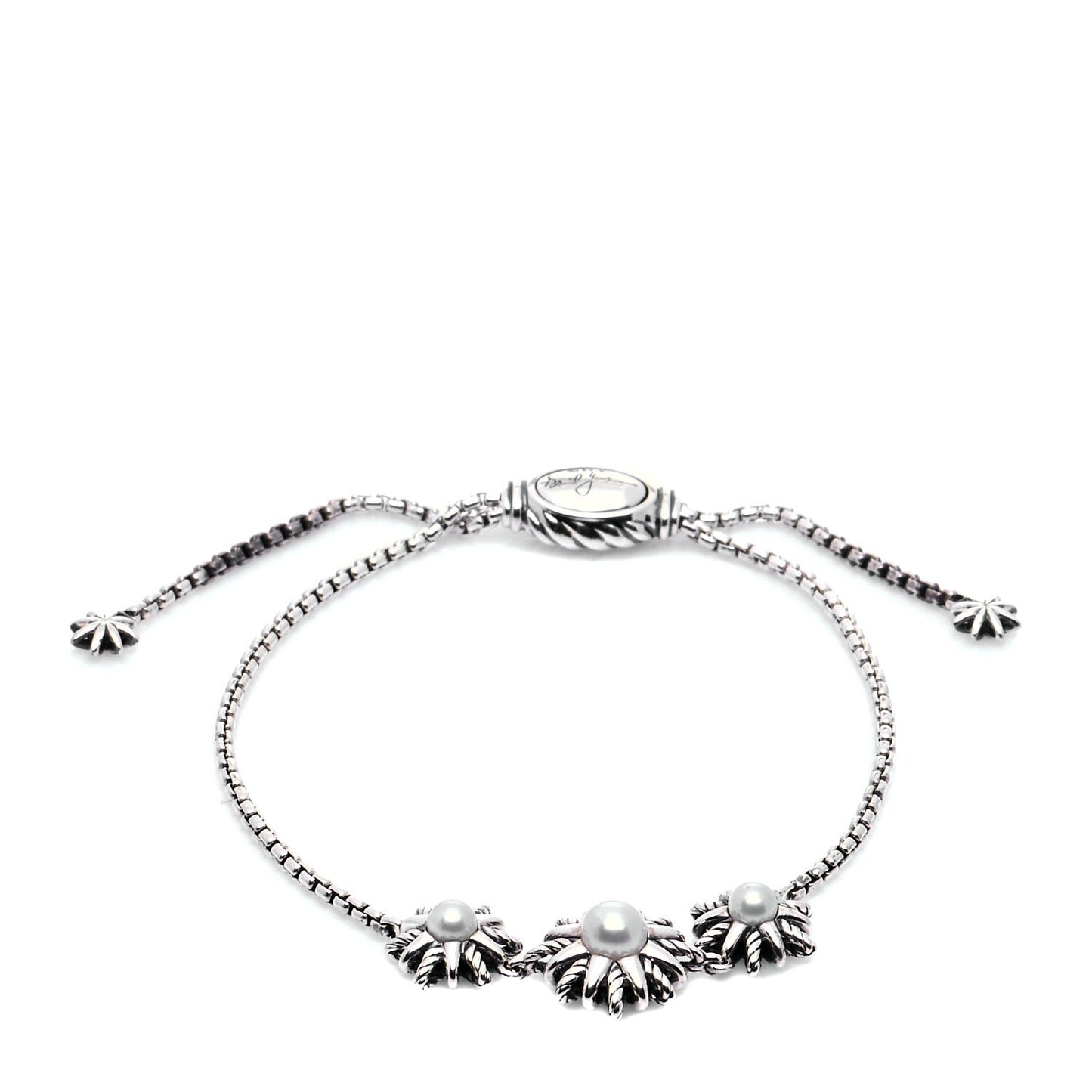 Sterling Silver Pearl Starburst Bracelet