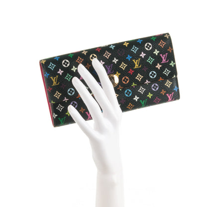 Louis Vuitton Monogram Multicolor Sarah Wallet Black Grenade 2 of 8