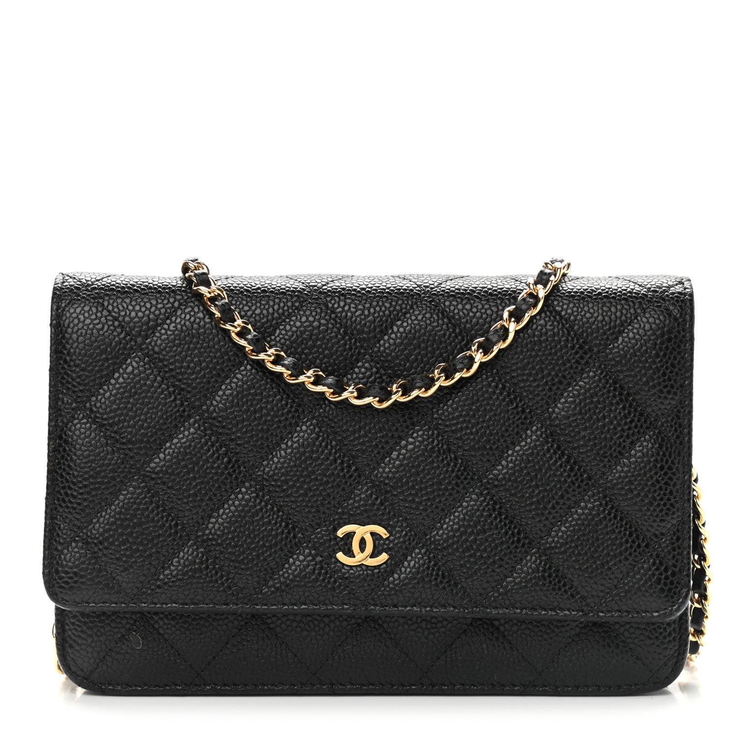 Chanel Caviar Quilted Wallet On Chain WOC Black 1 of 11