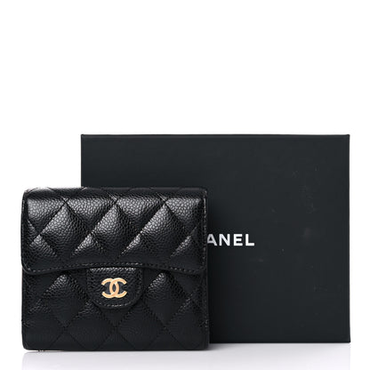 Chanel Caviar Quilted Compact Flap Wallet Black 8 of 8