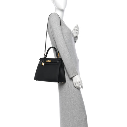 Hermes Epsom Kelly Sellier 28 Black 2 of 11