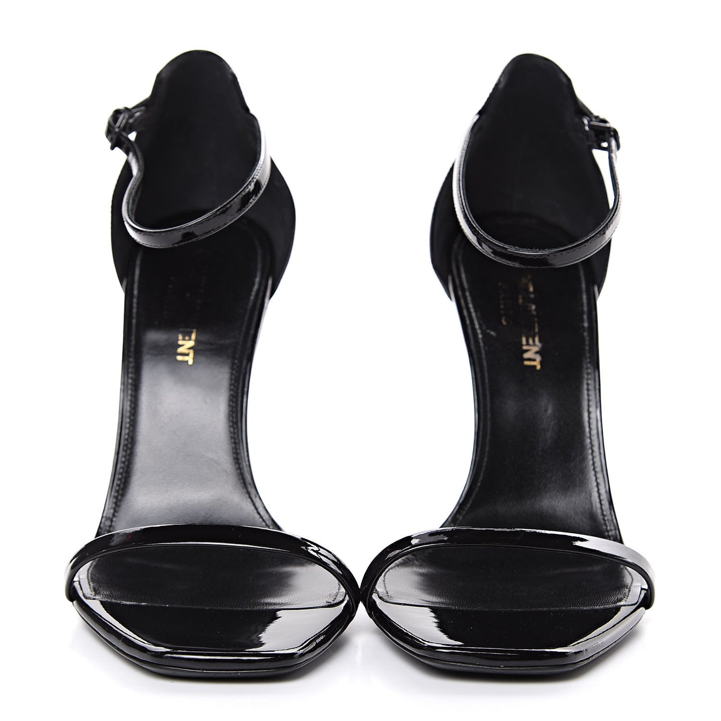 Patent Calfskin Opyum Sandals 37.5 Black