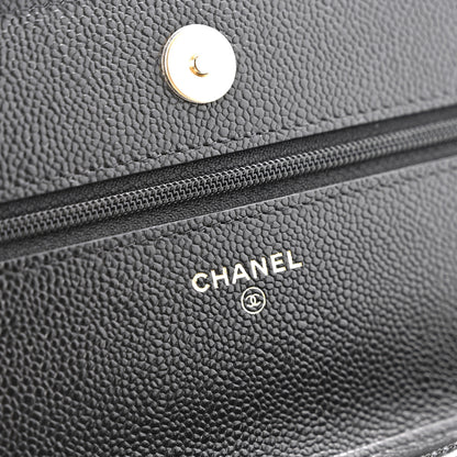 Chanel Caviar Quilted Miss Coco Wallet On Chain WOC Black 7 of 14
