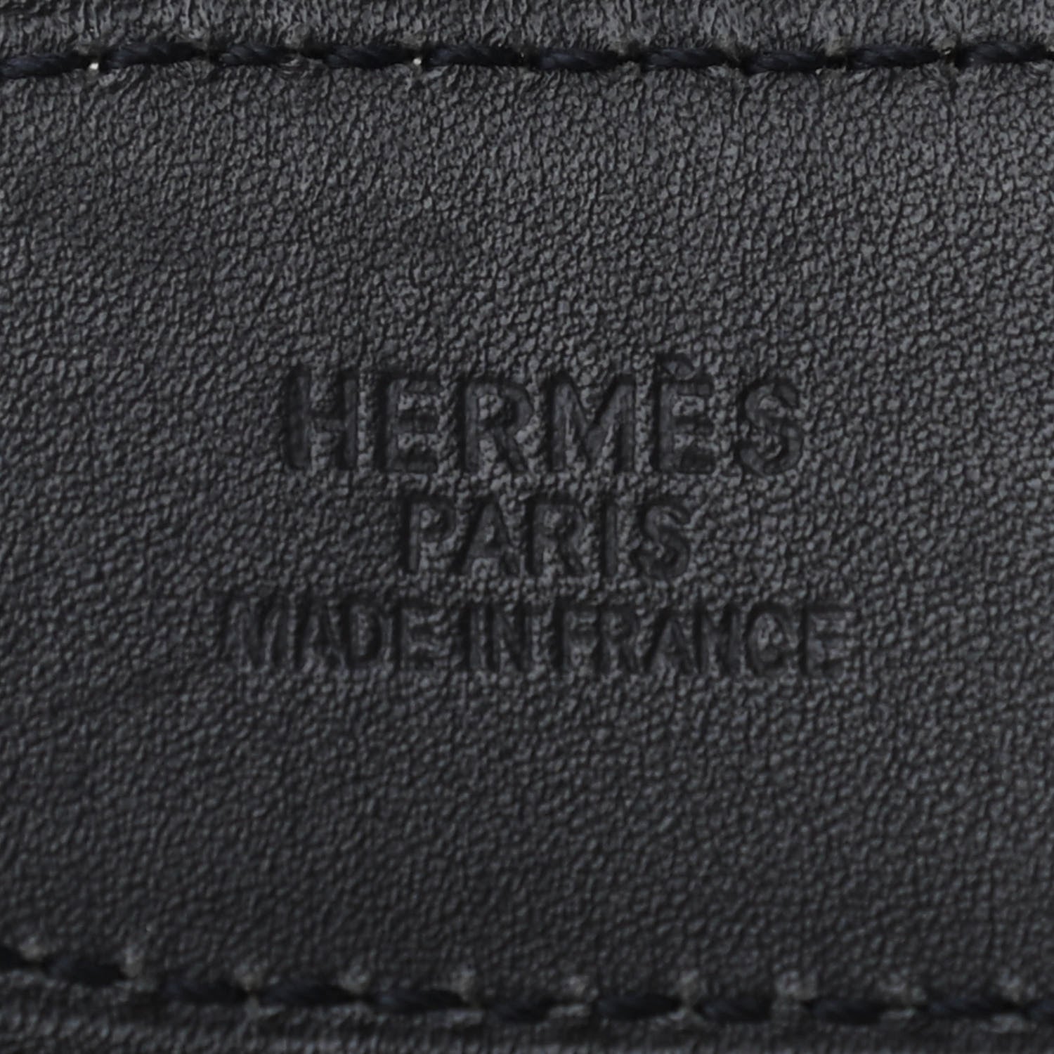 Hermes Swift Epsom 32mm Belt Strap 85 Black White 3 of 6