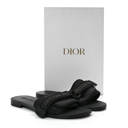 Christian Dior Technical Stretch Fabric Camouflage Dio(r)evolution Slide Sandals 39 Black Military 8 of 8