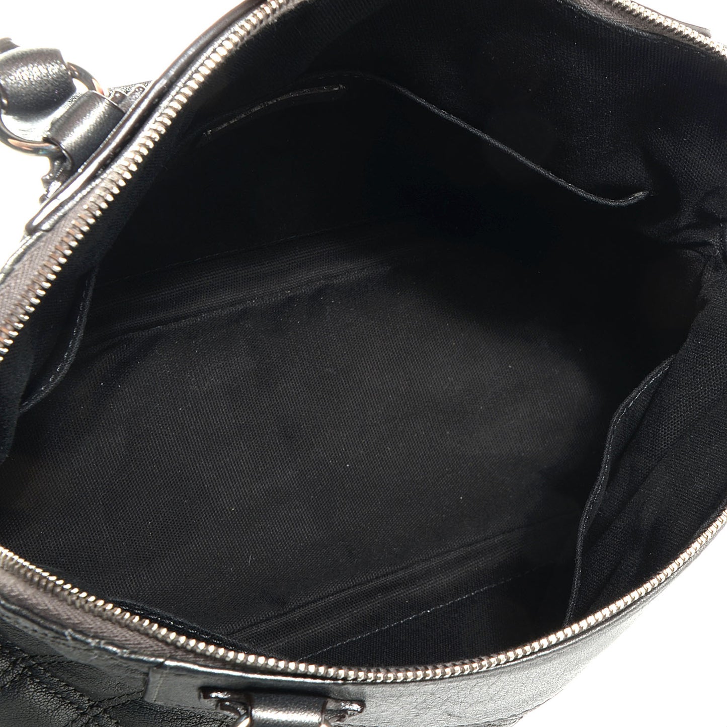 Quilted Lambskin Whitney Satchel Metallic