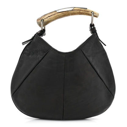 Saint Laurent Buffalo Horn Medium Mombasa Hobo Black 1 of 13