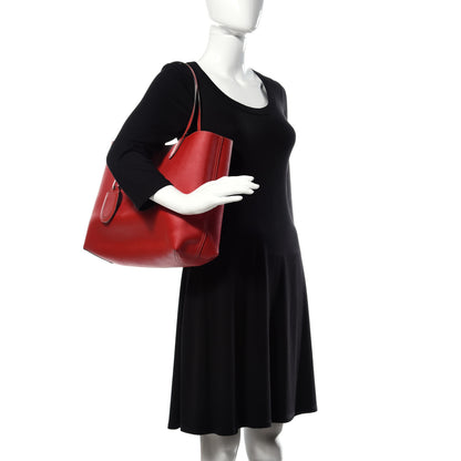 Gucci GG Supreme Medium Reversible Tote Beige Red 2 of 16