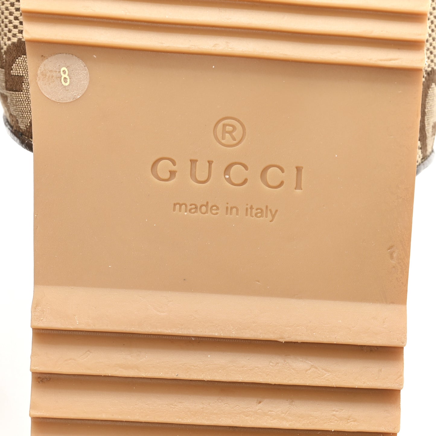 Monogram Jumbo GG Angelina Platform 55mm Slide Sandals 8 Beige