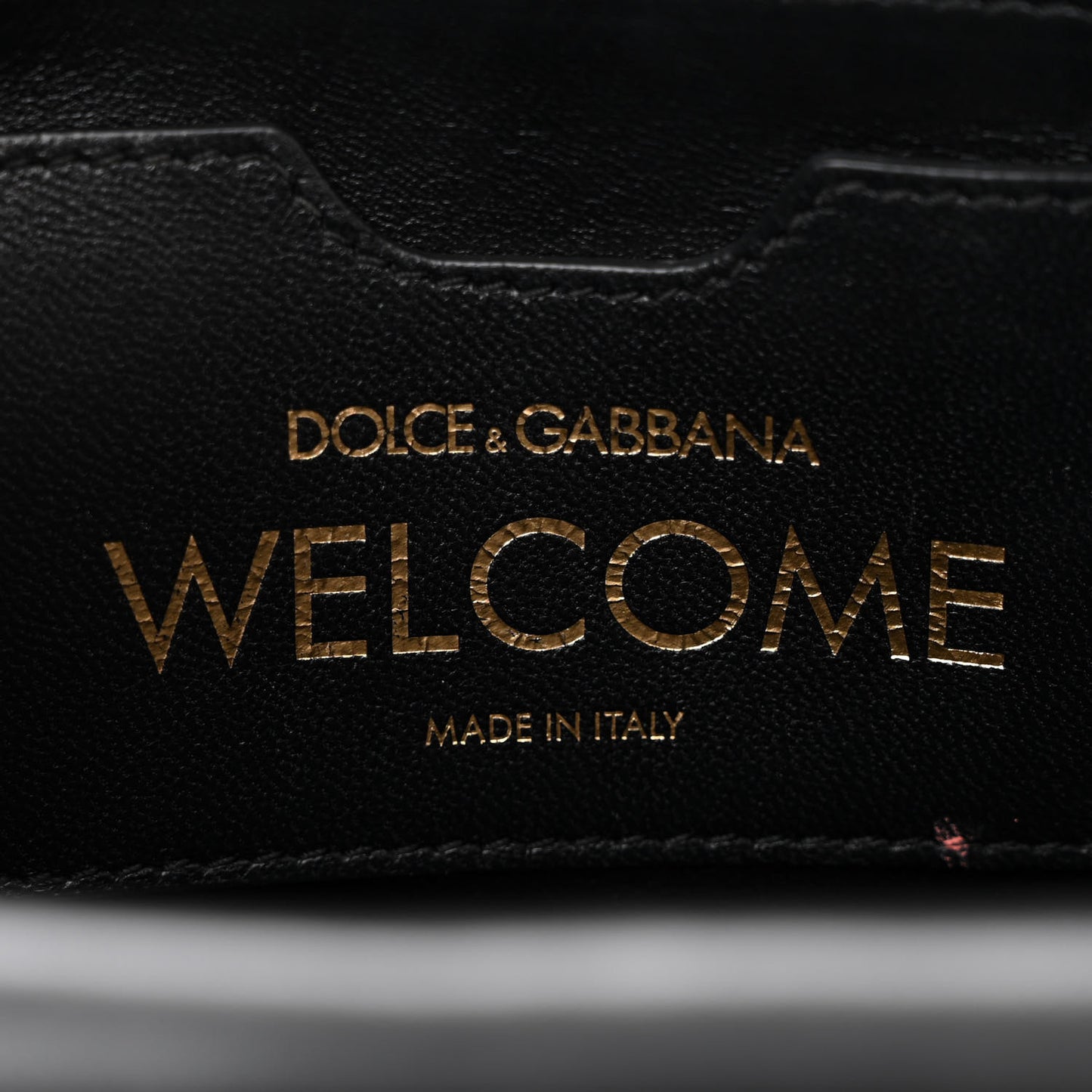 Calfskin Welcome Graffiti Printed Satchel Black