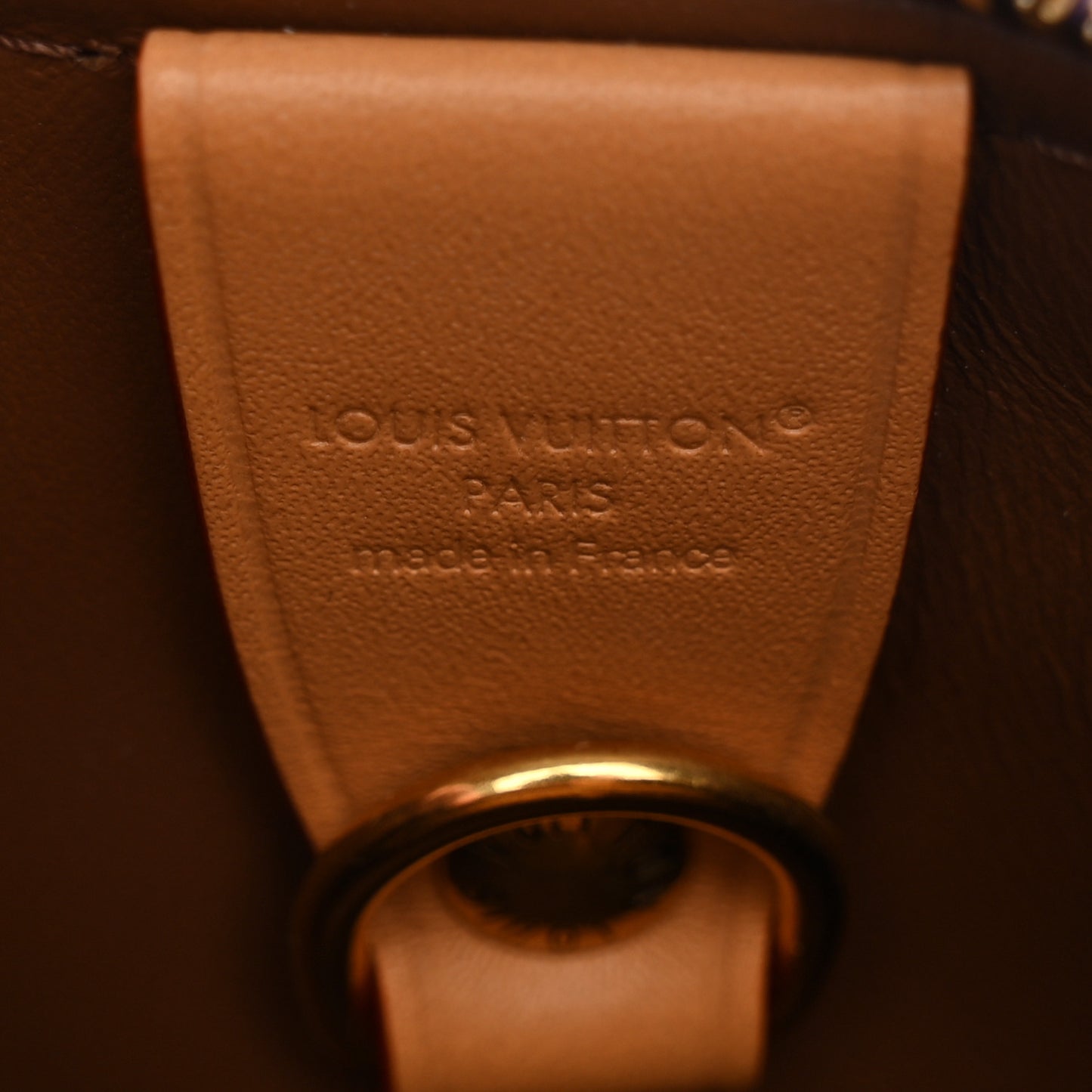 Calfskin Monogram Speedy P9 Bandouliere 25 Lotus Purple