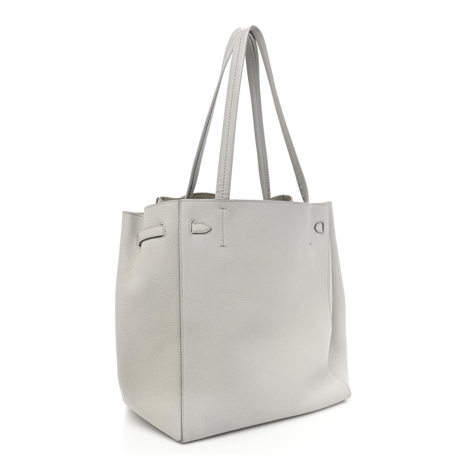 Celine Soft Grained Calfskin Small Belt Cabas Phantom Mineral 3 of 16