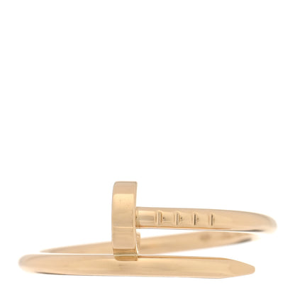 Cartier 18K Yellow Gold Small Juste Un Clou Ring 55/7.25 1 of 5