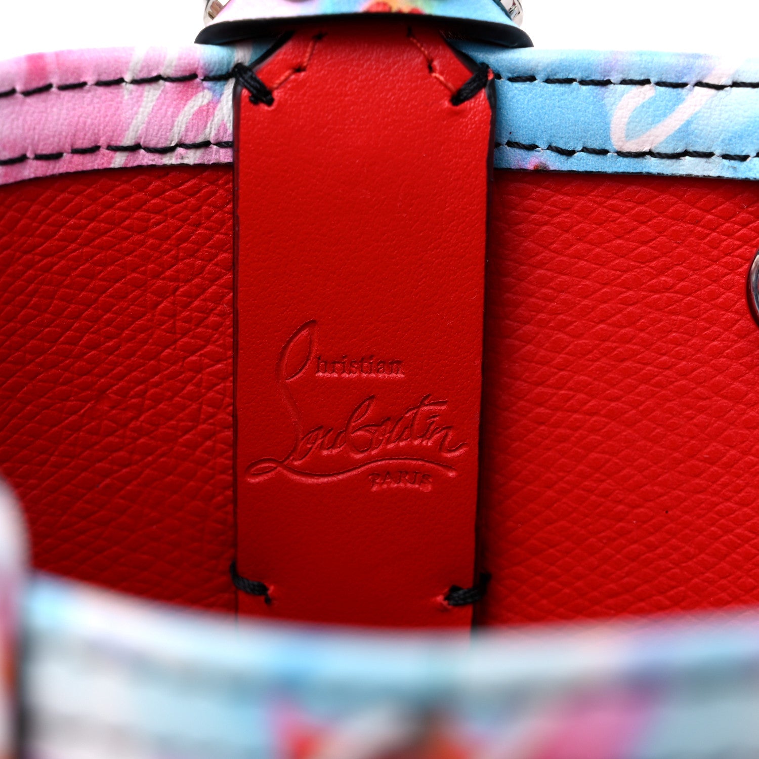 Christian Louboutin Calfskin Cabata Celebration Tote Multicolor 6 of 9