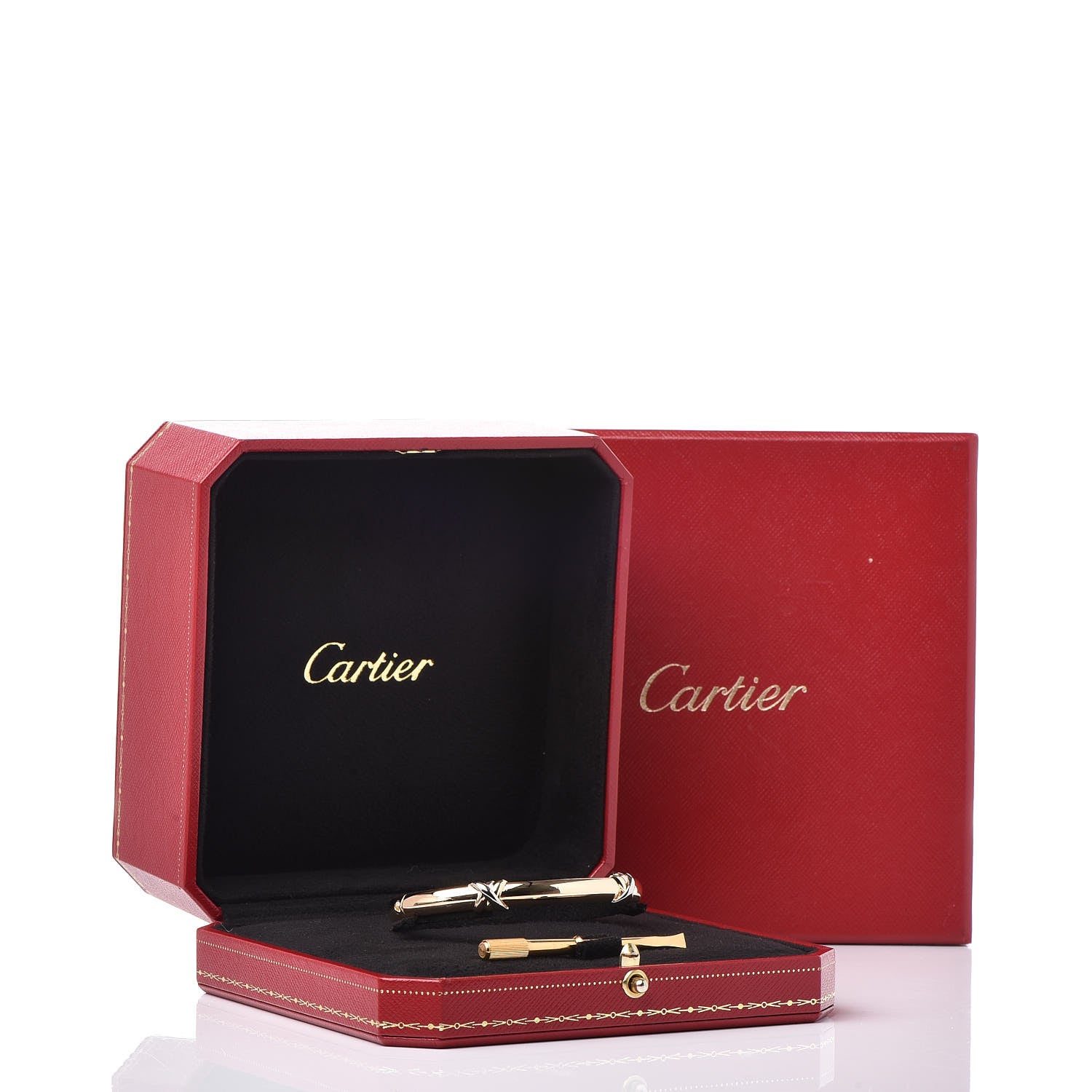 Cartier 18K Pink Yellow White Gold Trinity LOVE Bracelet 17 6 of 6