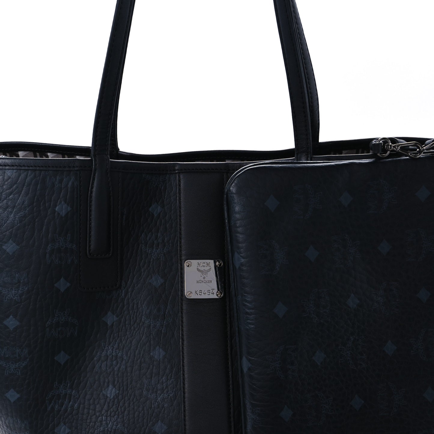 Visetos Medium Liz Reversible Shopper Tote Black