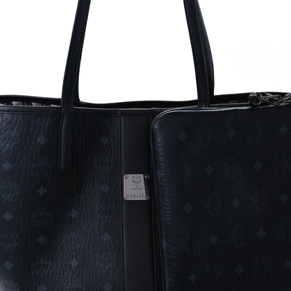MCM Visetos Medium Liz Reversible Shopper Tote Black 13 of 18