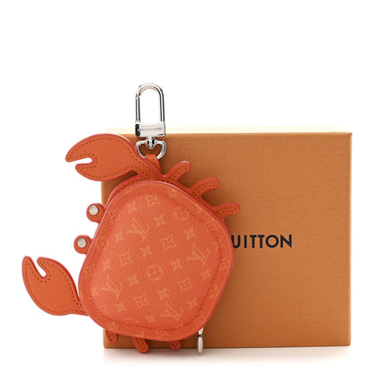 Louis Vuitton Monogram Crab Bag Charm Orange 5 of 5