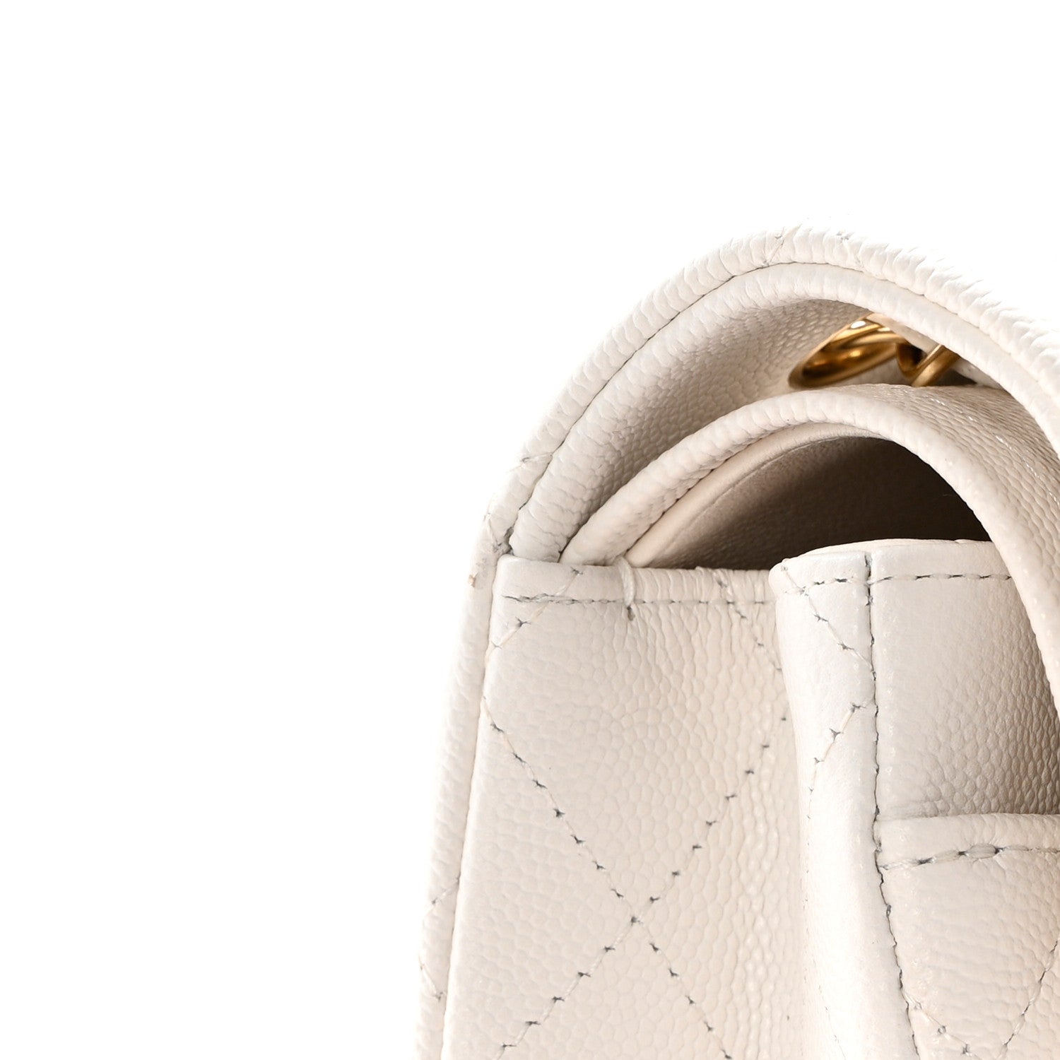 Chanel Caviar Quilted Small Double Flap White 13 of 13