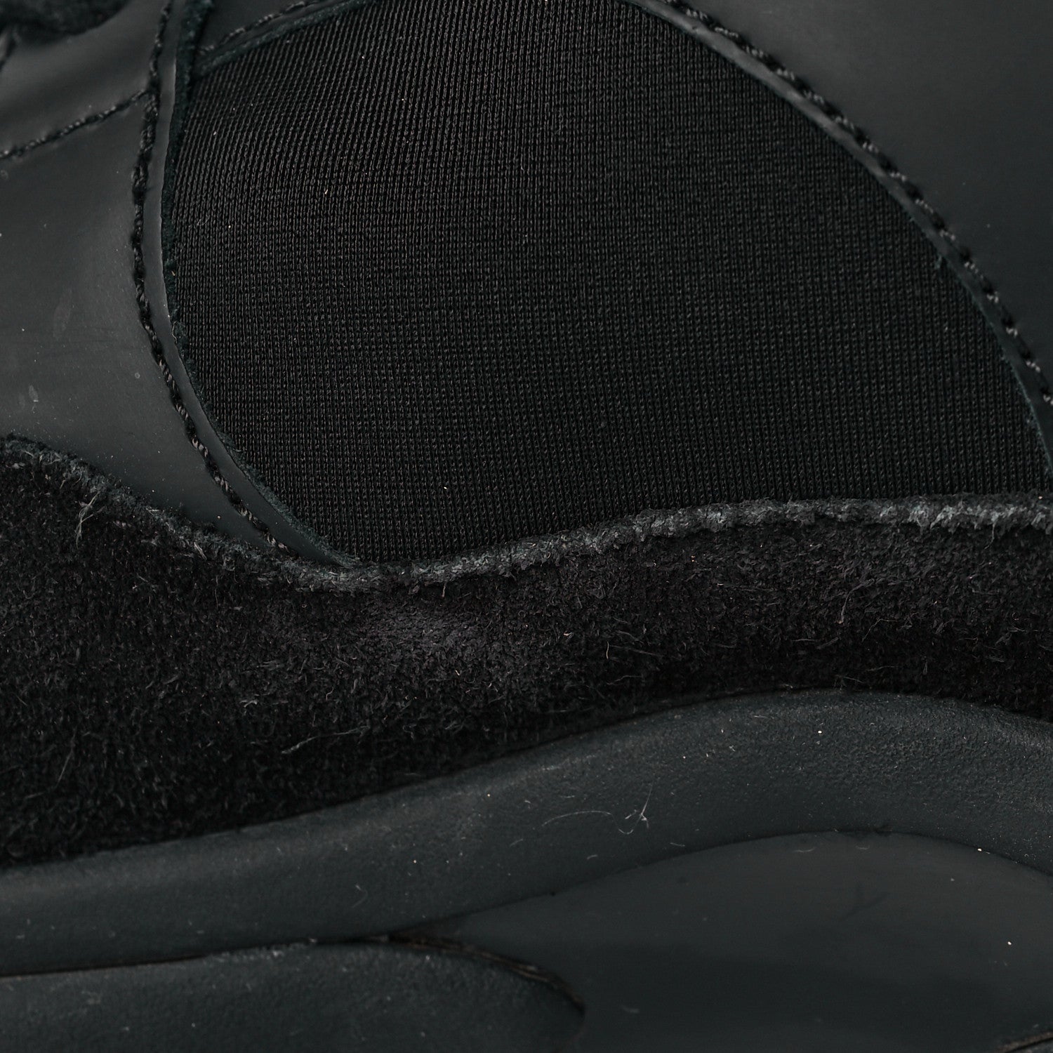 Chanel Fabric Calfskin Suede CC Sneakers 38 Black 13 of 14