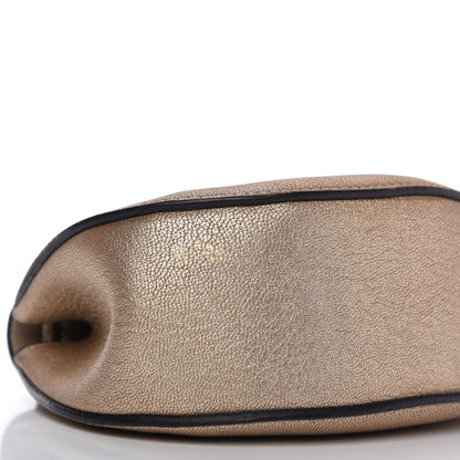 Chloe Metallic Grained Goatskin Nano Drew Shoulder Bag Abstract Gold 6 of 9
