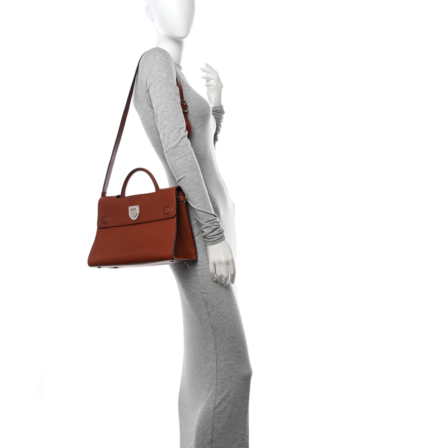 Christian Dior Smooth Calfskin Medium Diorever Flap Brown 2 of 13