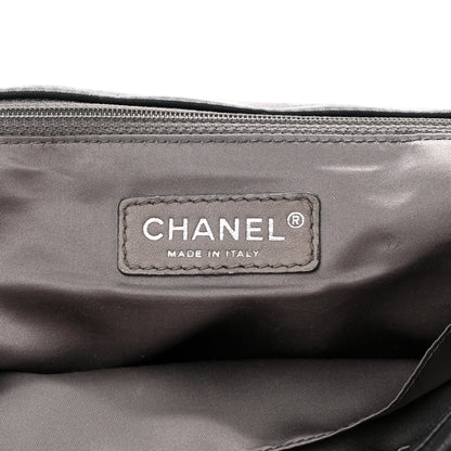 Chanel Lambskin Tweed Double Stitch Maxi Flap Black 6 of 16